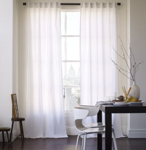 My Morning Coffee- West Elm Curtains
