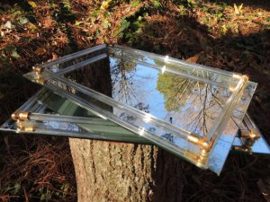 My Morning Coffee Blog- Pair of Mirror Trays from The Union Jill