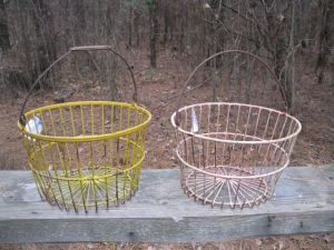 My Morning Coffee- Old Egg Baskets on Craigslist