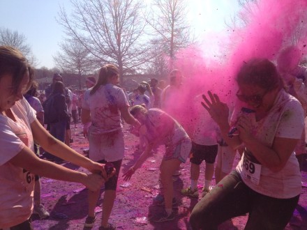 My Morning Coffee- Color Celebration at the end of the Color Mania 5K